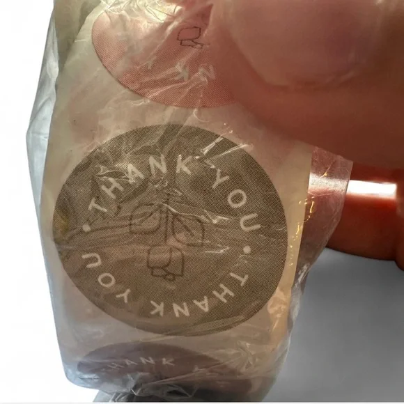 💜 NWT 500 Multi-Color Floral Circle Thank You Stickers! - Picture 8 of 9